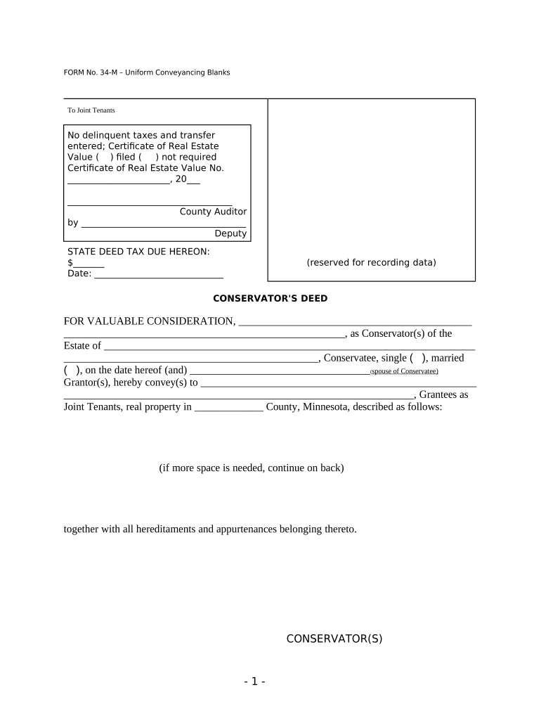 Minnesota Uniform Conveyancing Blanks