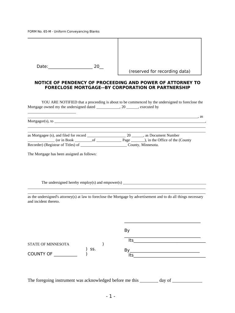 Pendency Form