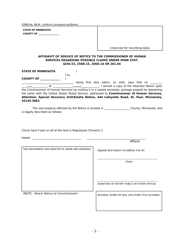 Affidavit Service Form