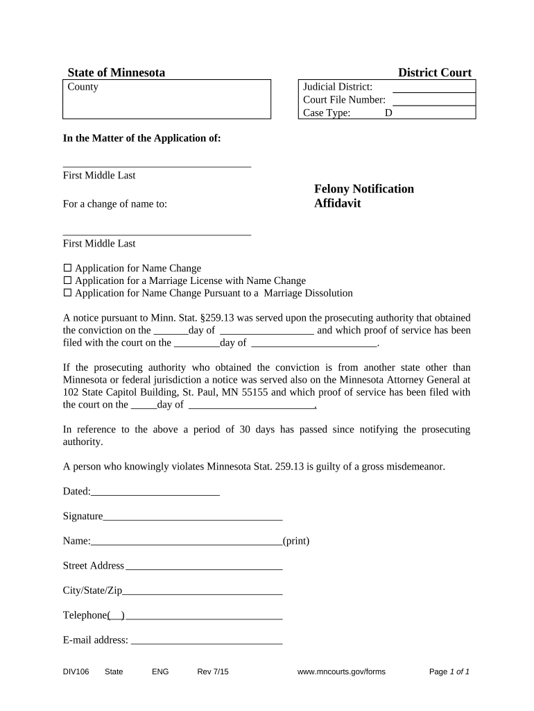 Affidavit Support Document  Form