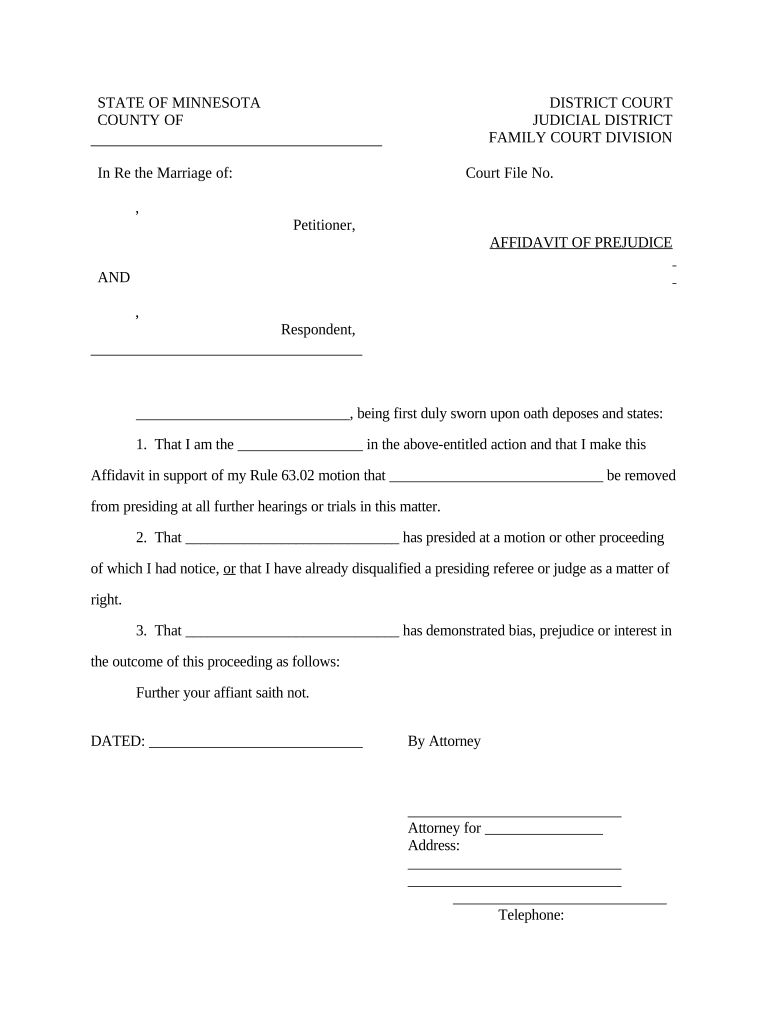 Minnesota Remove  Form