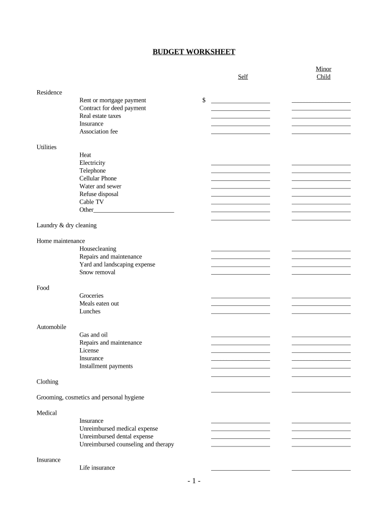 Mn Worksheet  Form