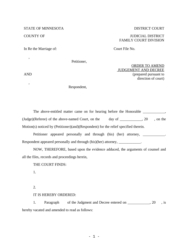 Order Pursuant Court  Form