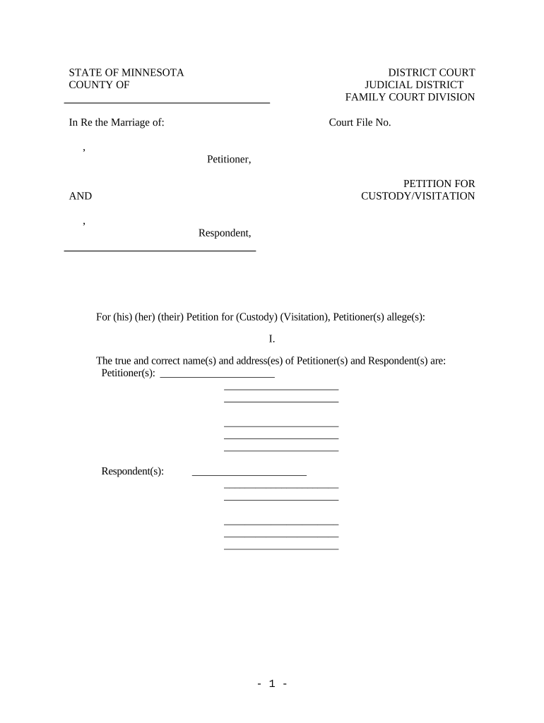 Mn Visitation  Form