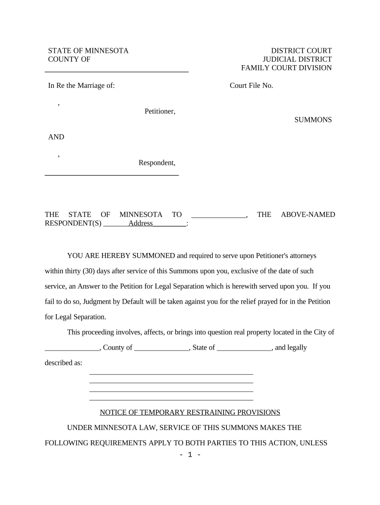 Mn Separation  Form