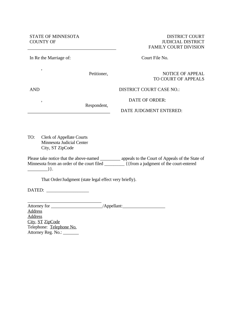 Mn Appeals  Form