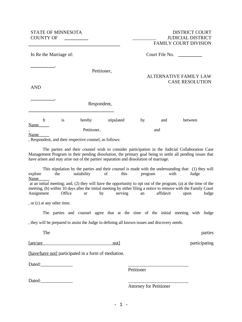 Mn Judicial  Form