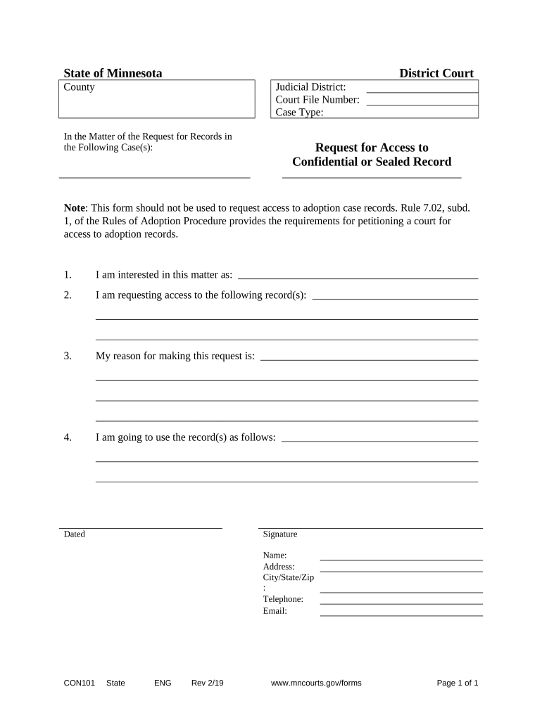 Mn Access Online  Form