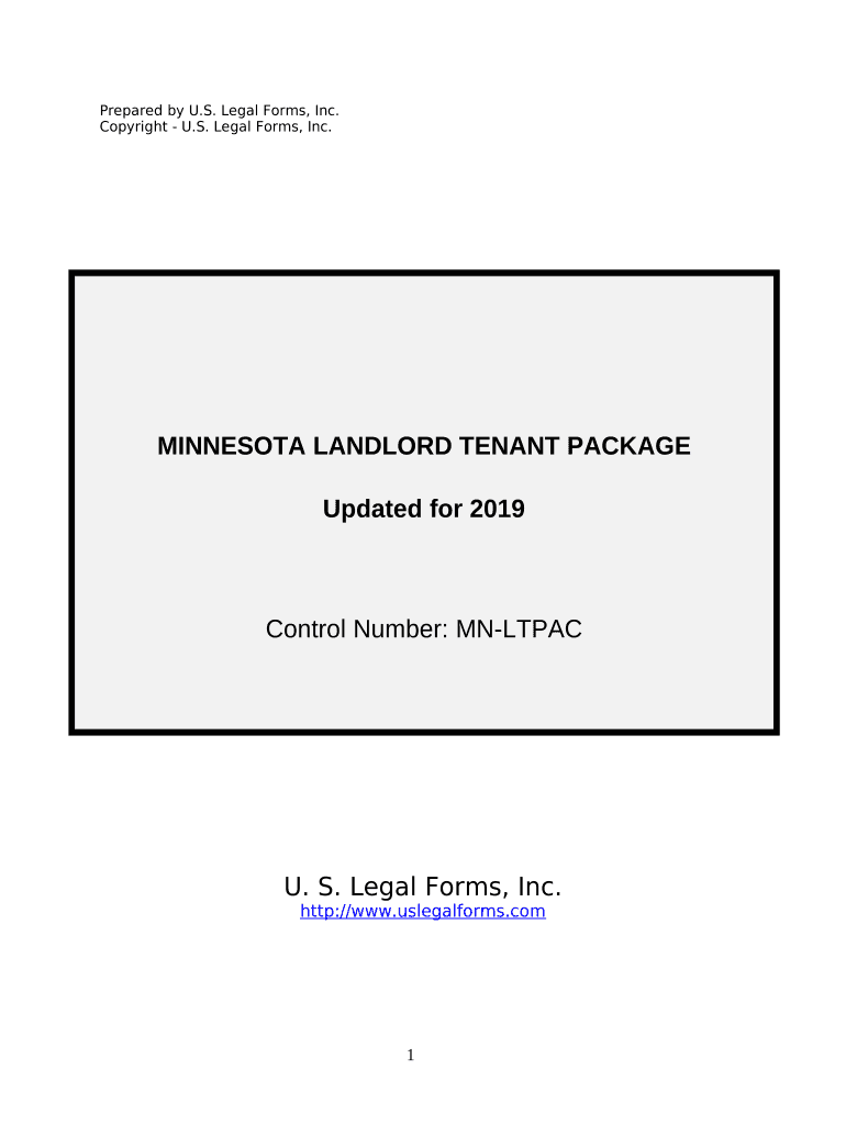 Residential Landlord Tenant Rental Lease Forms and Agreements Package Minnesota