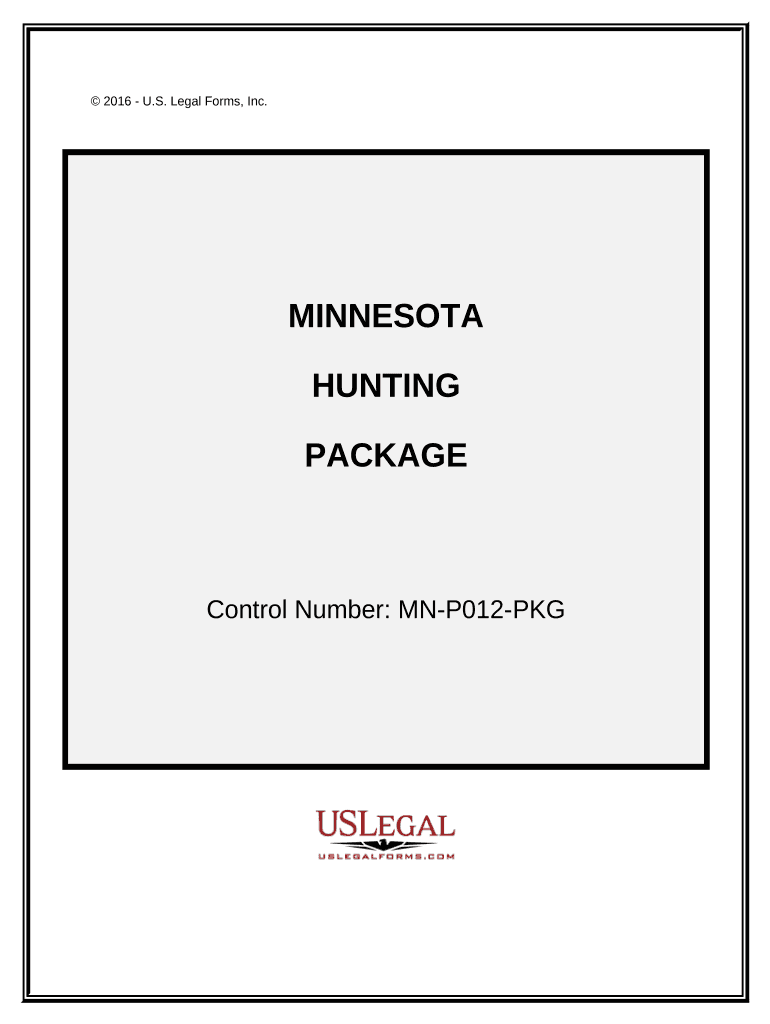 Hunting Forms Package Minnesota