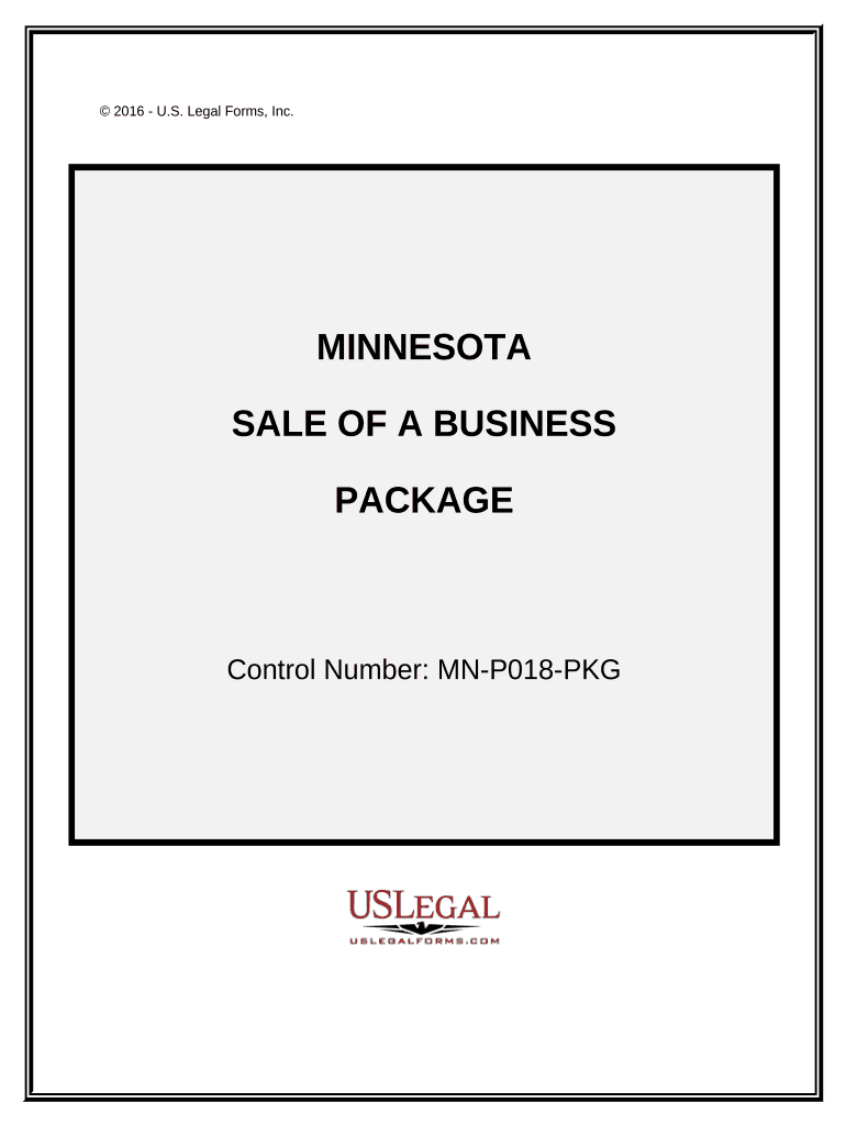 Sale of a Business Package Minnesota  Form
