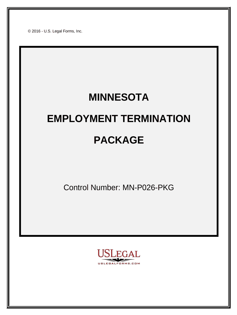 Employment or Job Termination Package Minnesota  Form