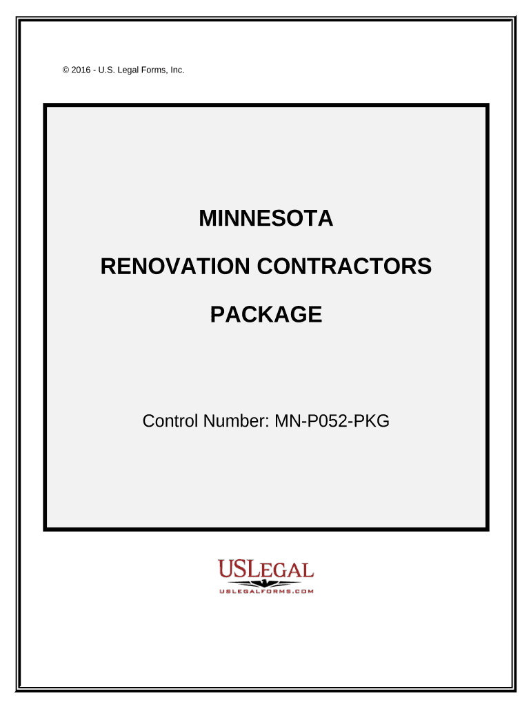 Minnesota Contractor  Form