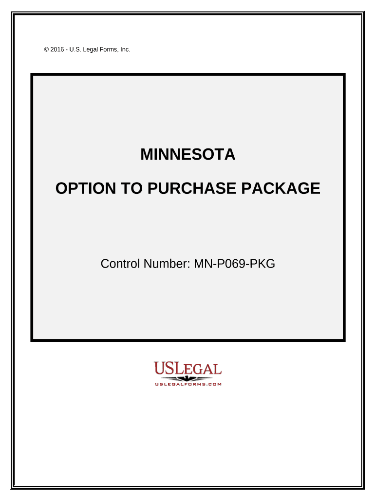 Option to Purchase Package Minnesota  Form