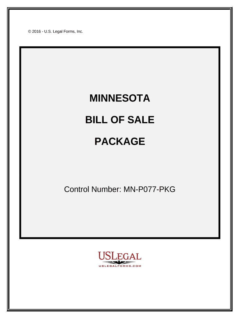 Minnesota Bill Sale  Form