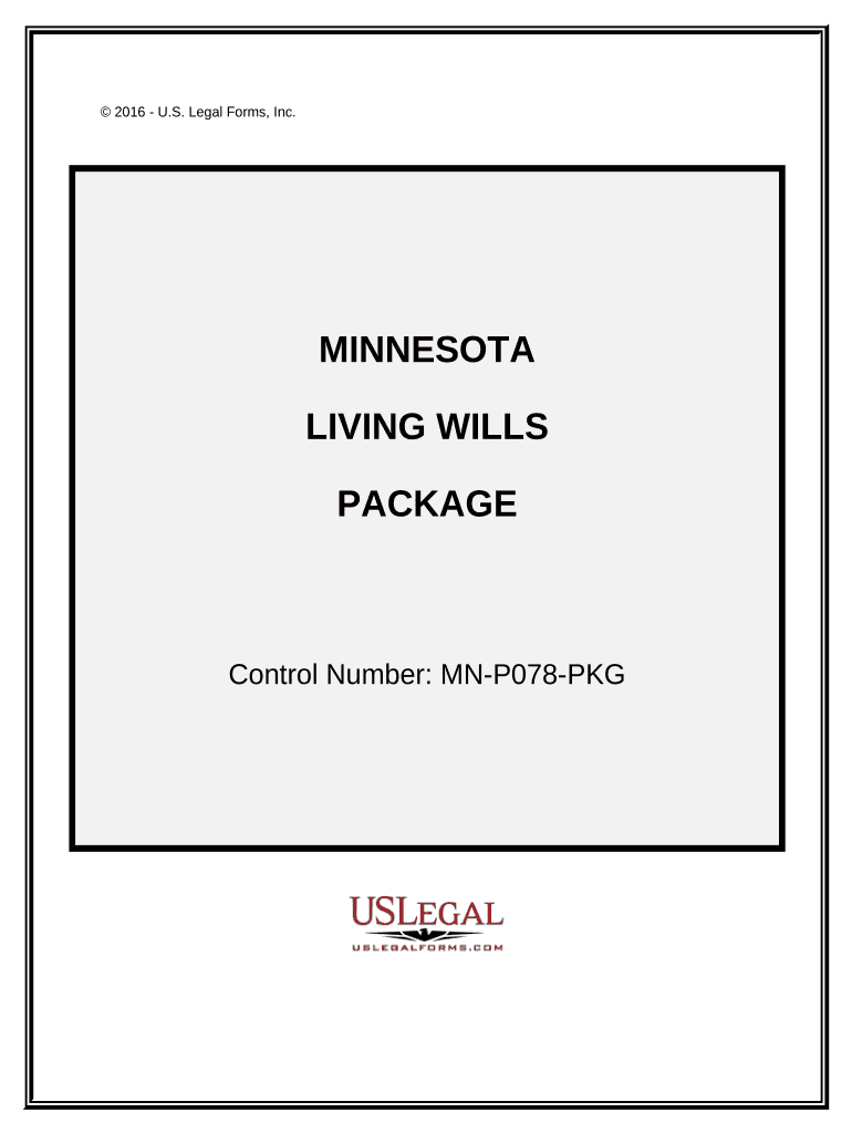 Living Wills and Health Care Package Minnesota  Form