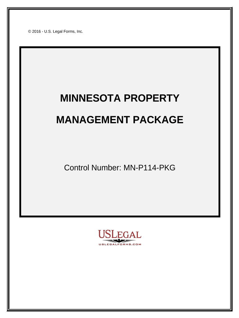 Minnesota Property Management Package Minnesota  Form