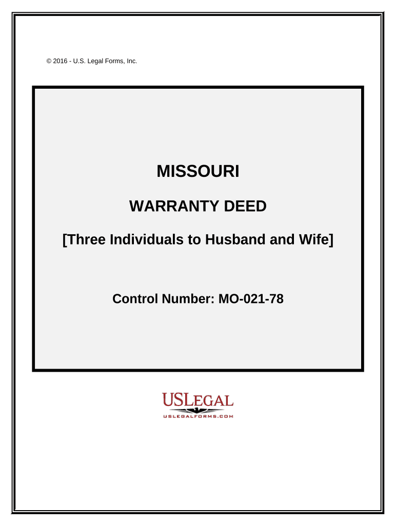 Missouri Warranty Deed  Form