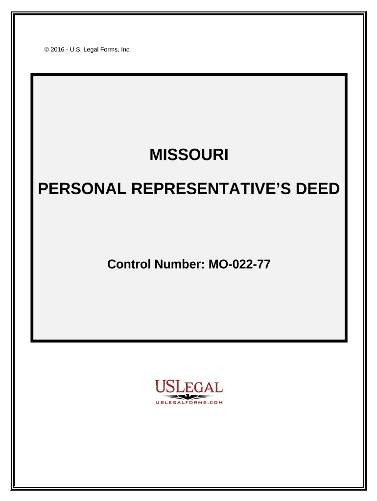 Missouri Personal Representative  Form