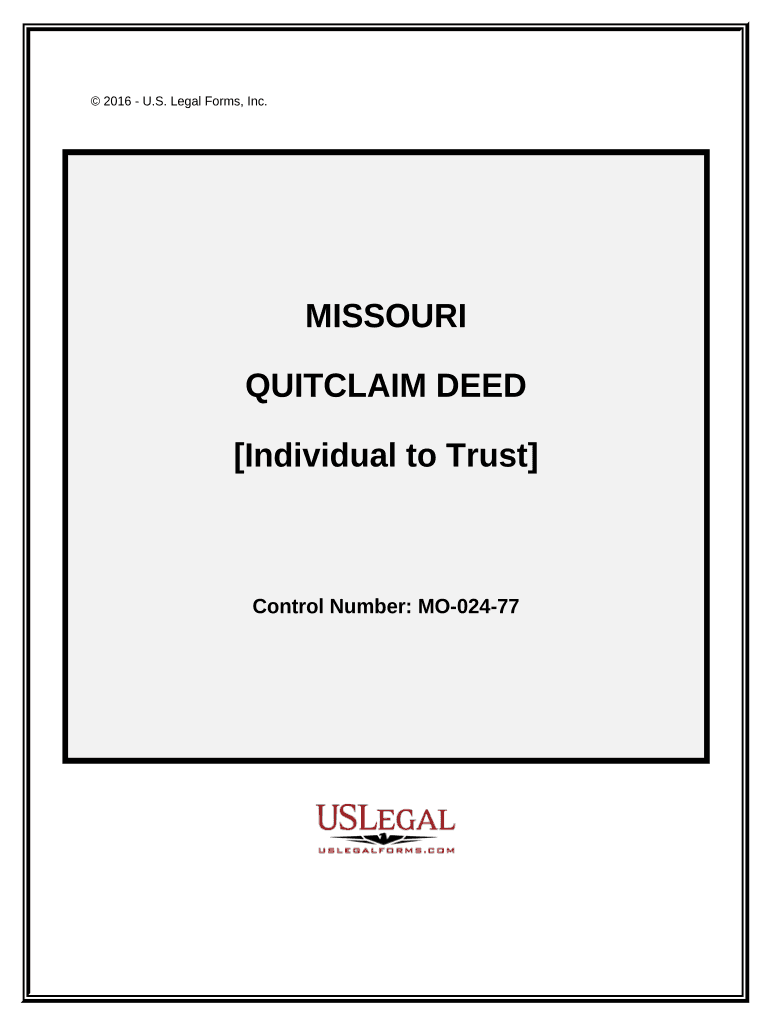 Deed Individual Trust  Form