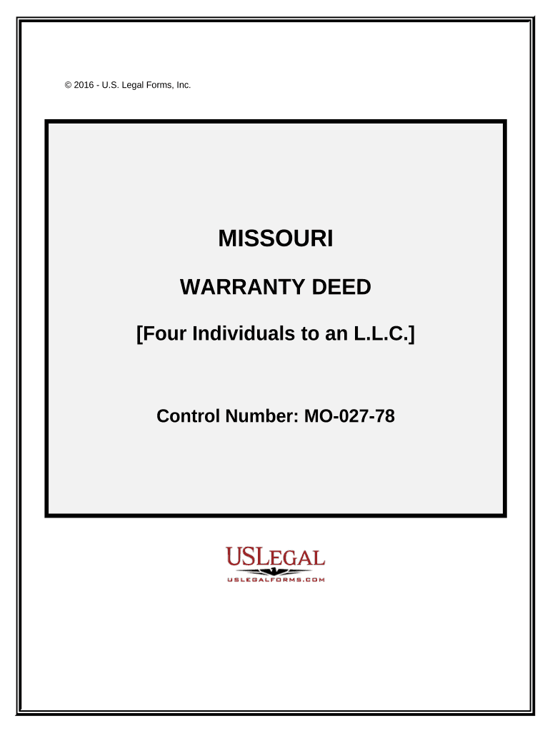 Missouri Warranty Deed  Form