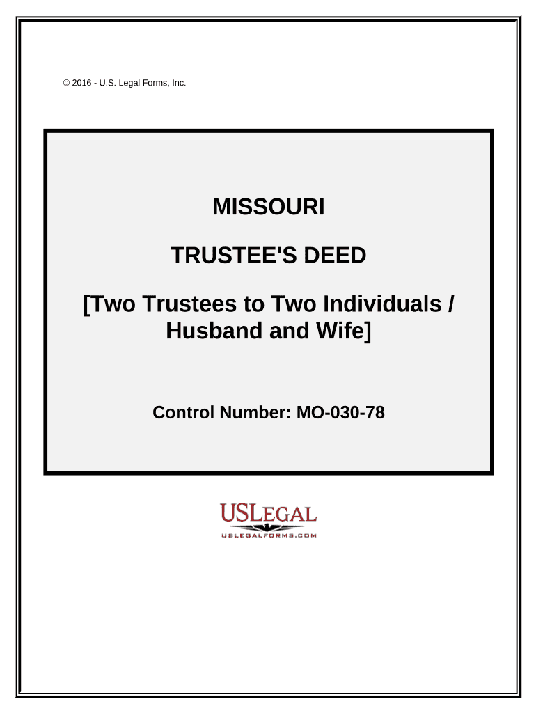 Trustees Deed  Form