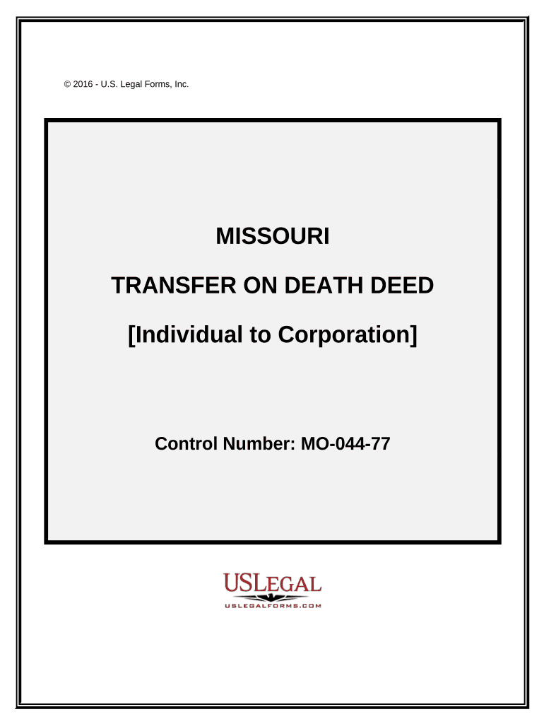 Transfer Death Deed  Form