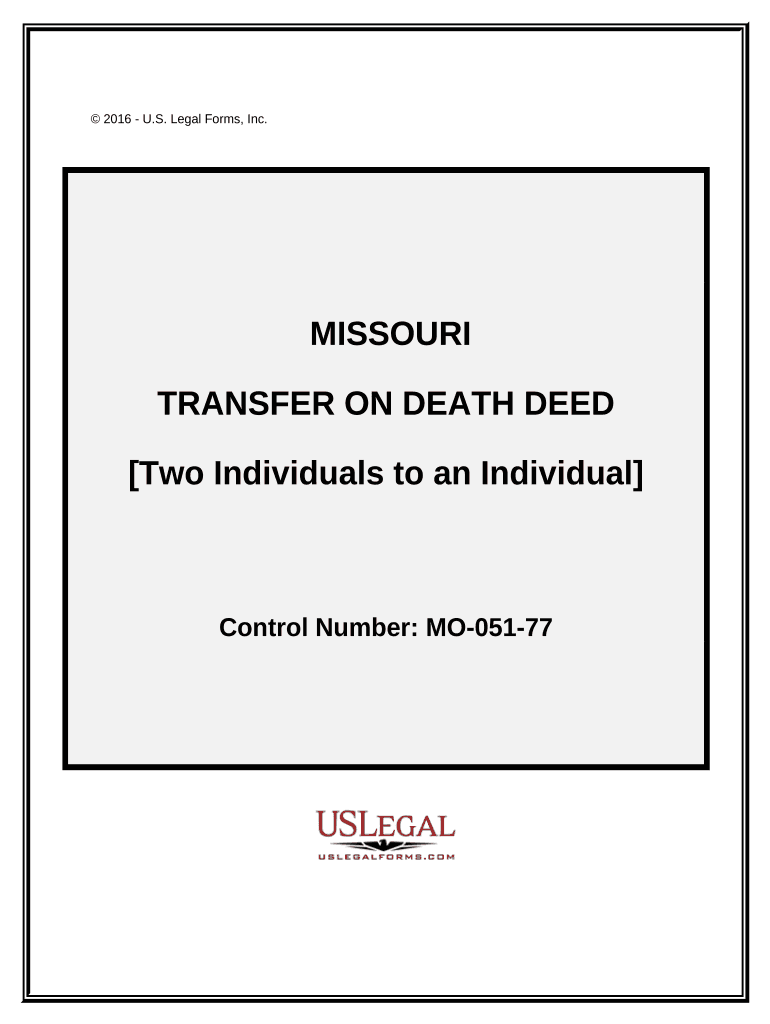 Missouri Transfer Death  Form