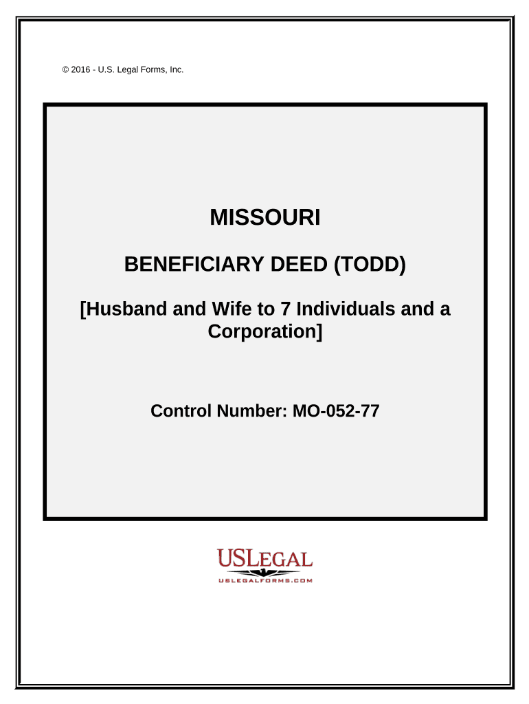 Missouri Deed Beneficiary Form