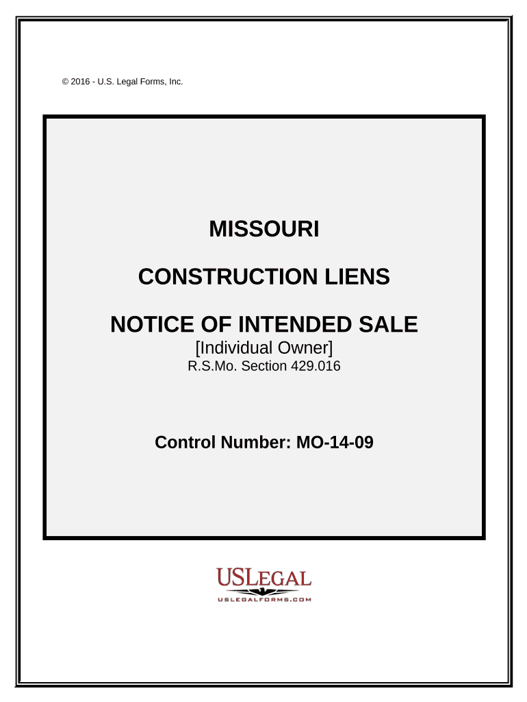 Notice Sale Form