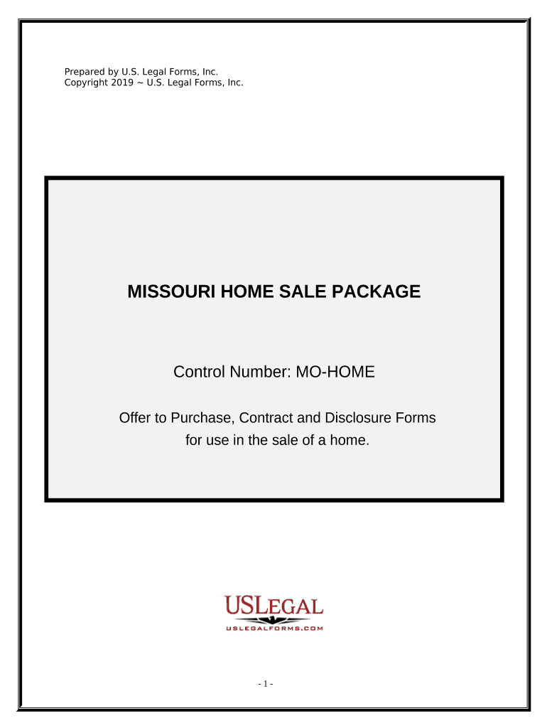 Real Estate Home Sales Package with Offer to Purchase, Contract of Sale, Disclosure Statements and More for Residential House Mi  Form