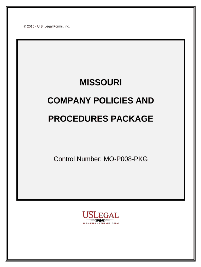 Company Policies Procedures  Form