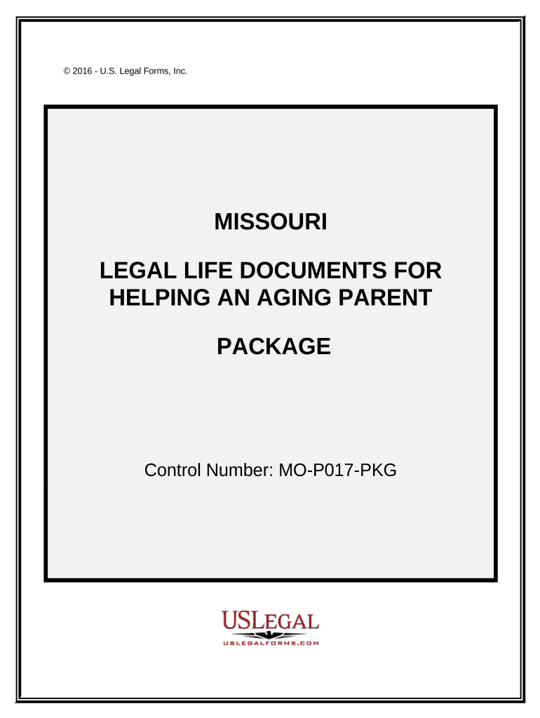 Aging Parent Package Missouri  Form