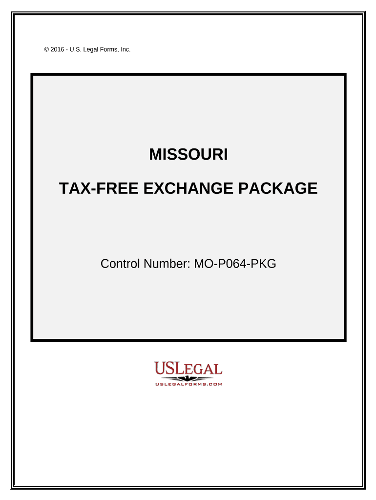 Tax Exchange Package Missouri  Form
