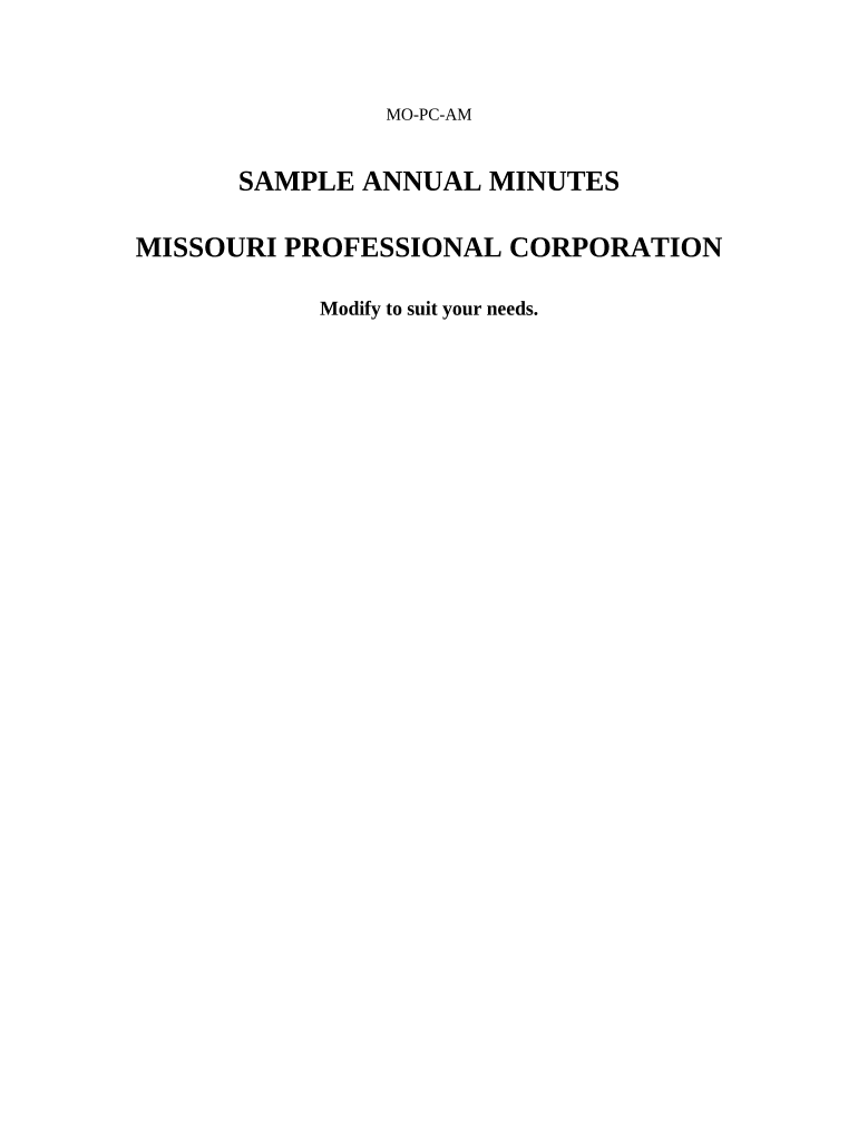 Missouri Annual  Form