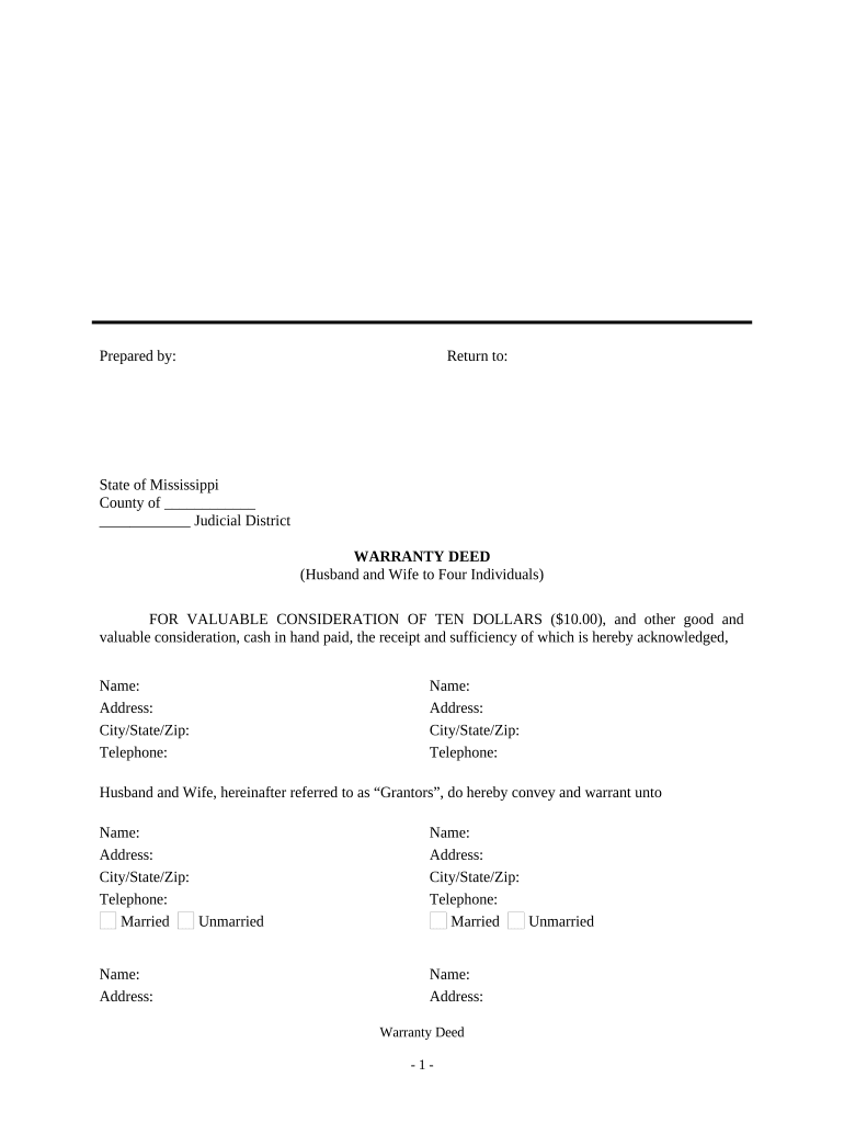 Mississippi Husband  Form