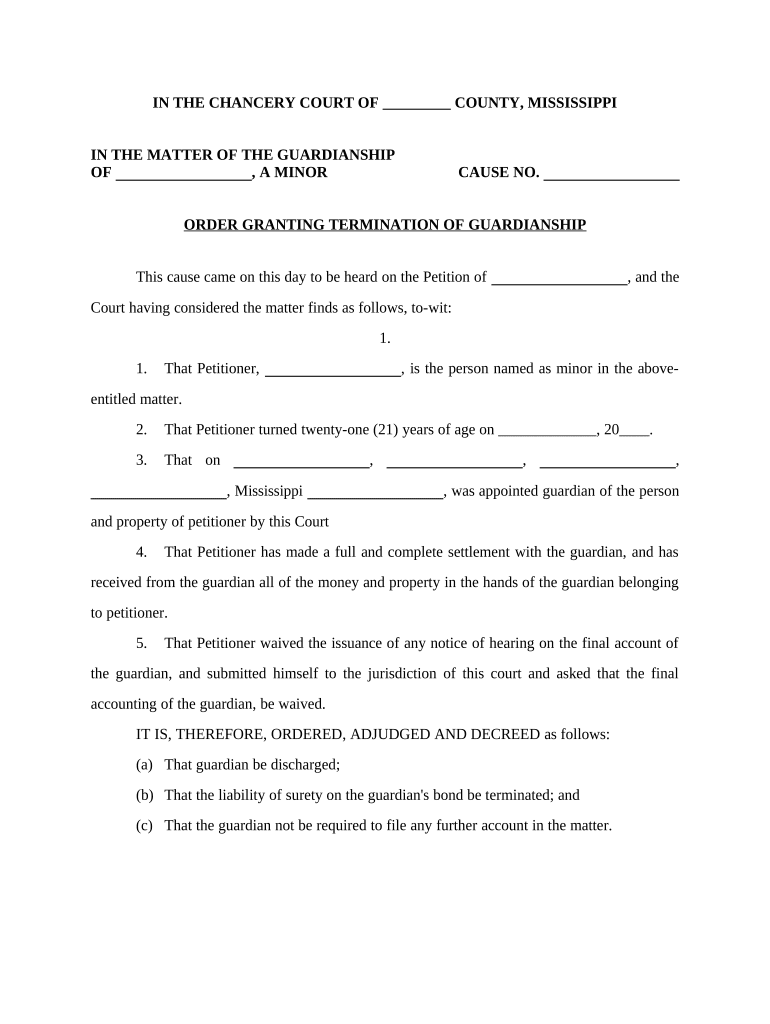 Ms Guardianship  Form