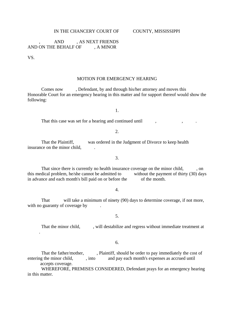 Brief Judgment Sample  Form