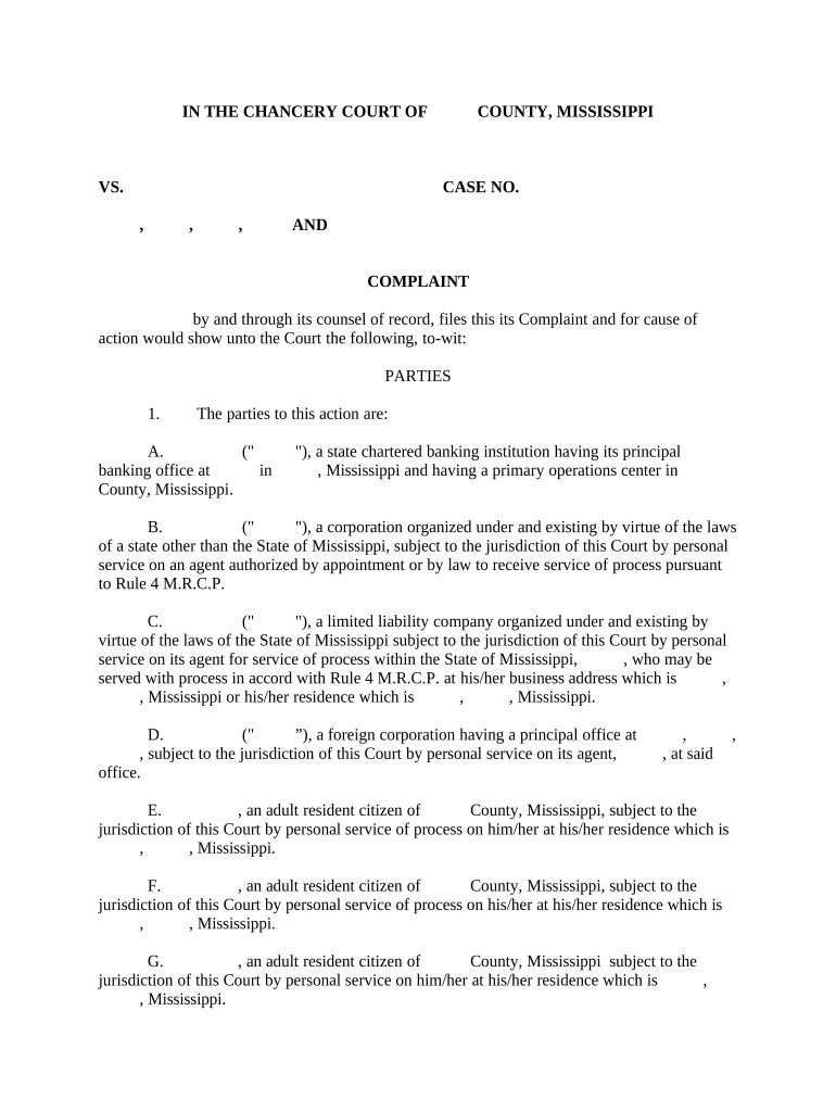 Ms Civil Procedure  Form