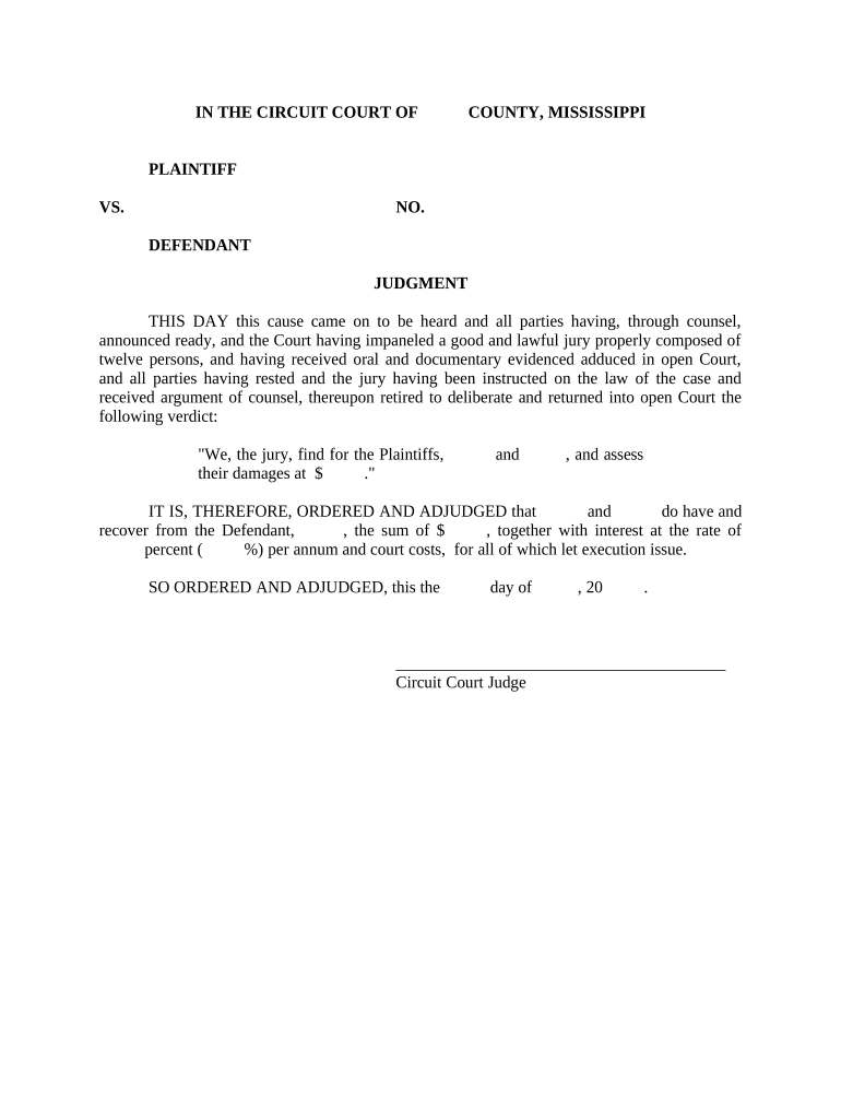 Mississippi Motor Vehicles  Form