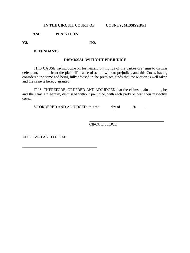 Amended Motion in Limine Mississippi  Form