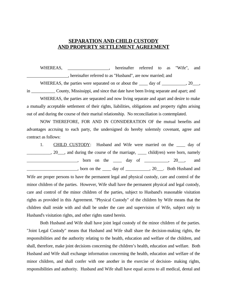 Ms Separation  Form