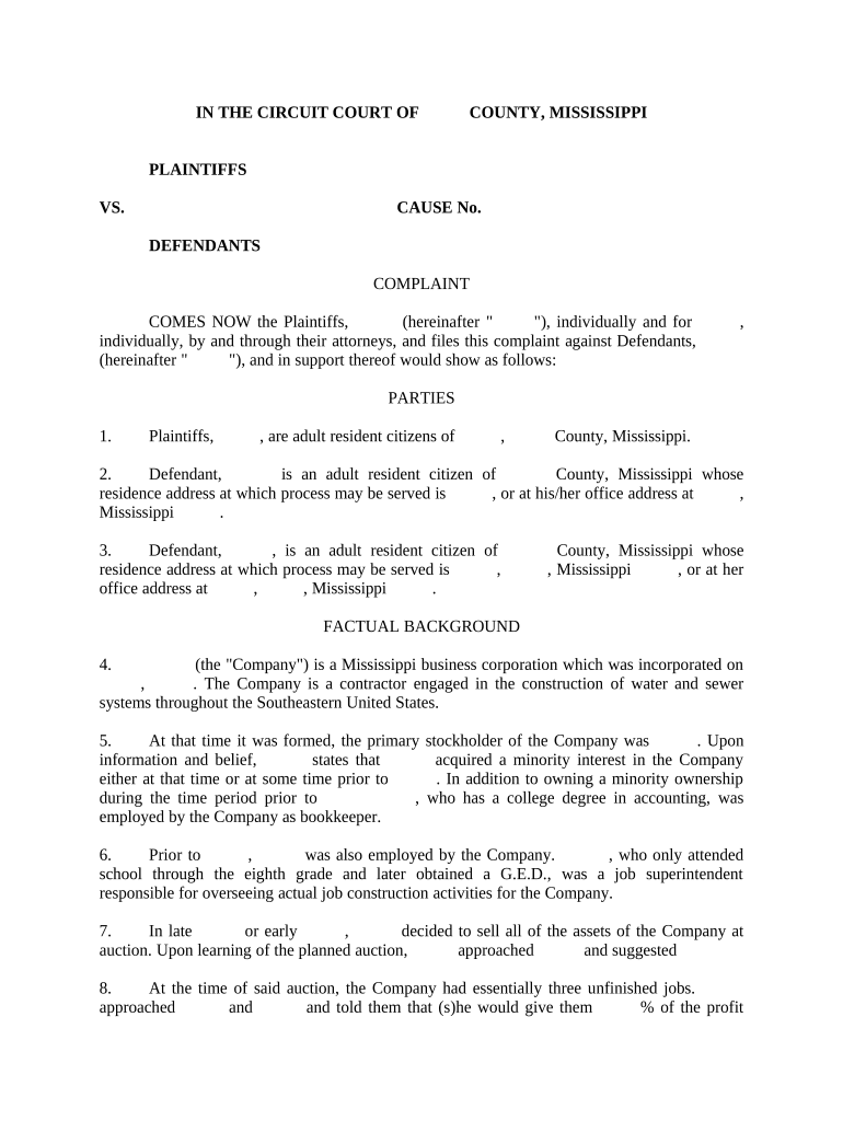 Ms Family Law  Form