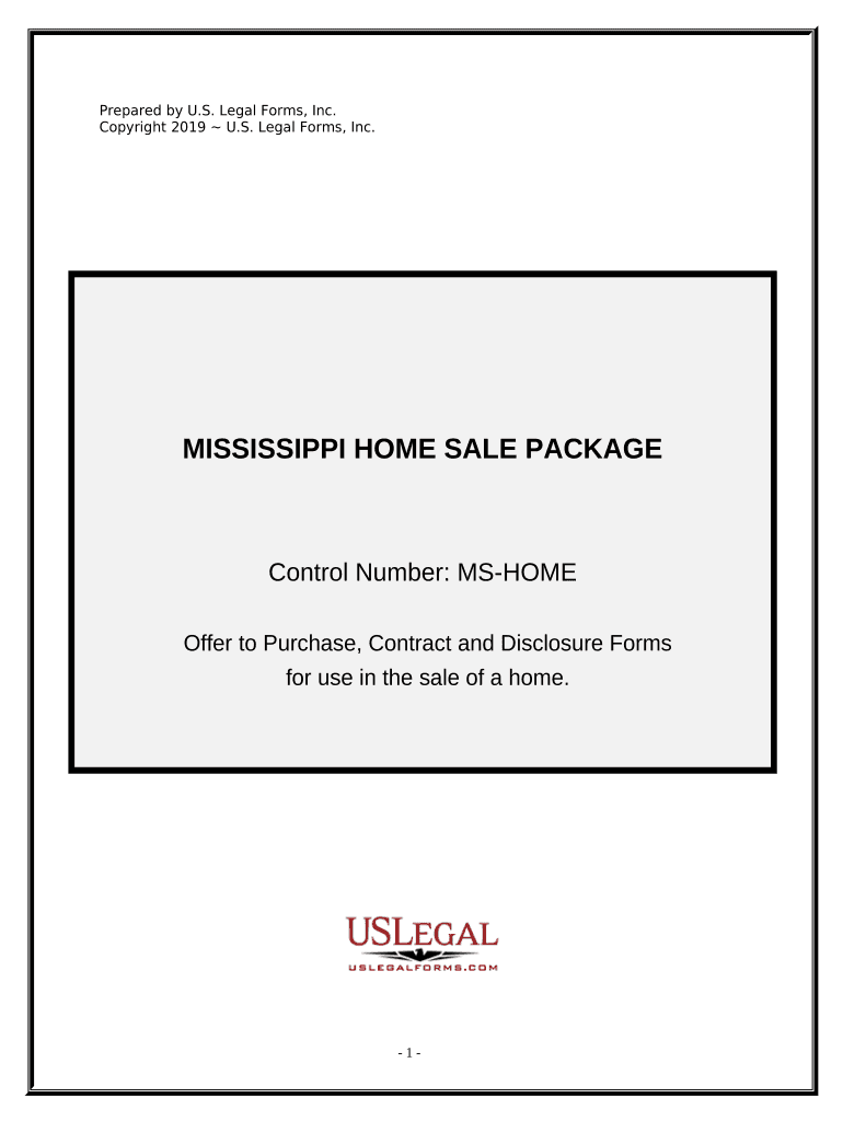 Real Estate Home Sales Package with Offer to Purchase, Contract of Sale, Disclosure Statements and More for Residential House Mi  Form