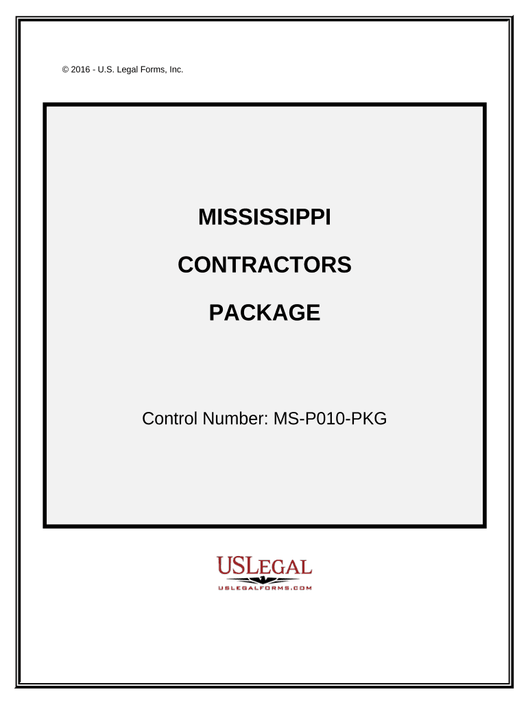 Contractors Forms Package Mississippi
