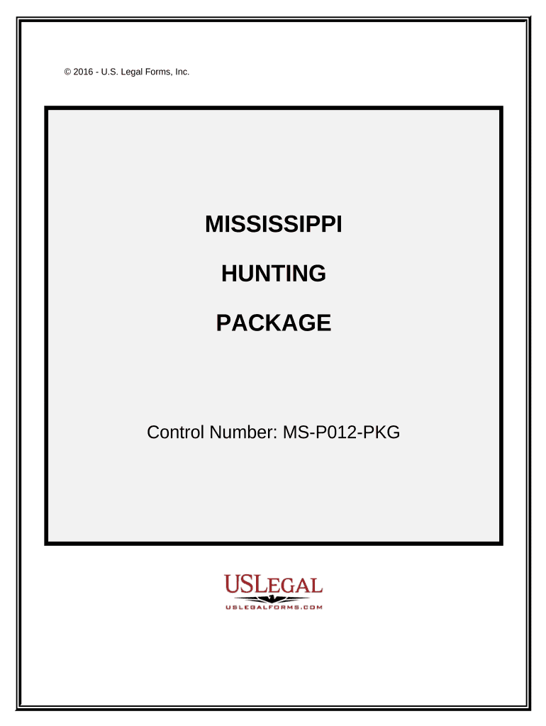 Hunting Forms Package Mississippi