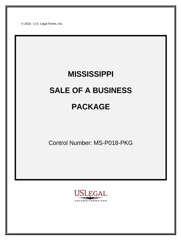 Sale of a Business Package Mississippi  Form