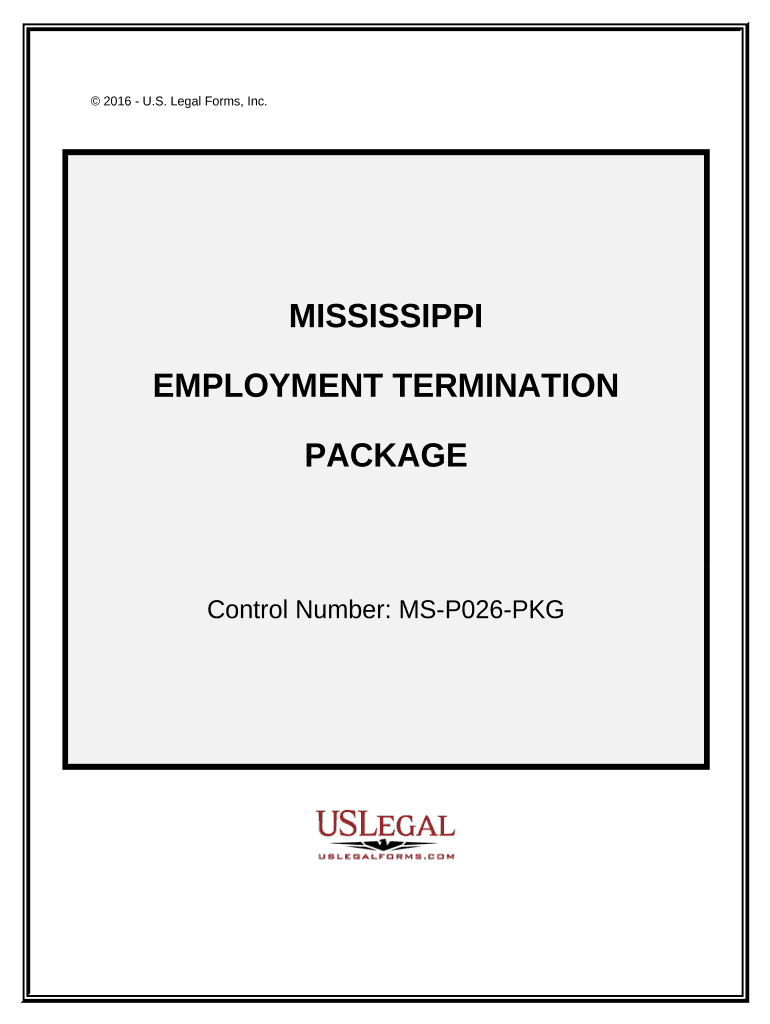 Employment or Job Termination Package Mississippi  Form
