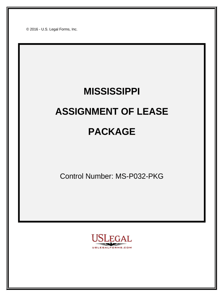 Assignment of Lease Package Mississippi  Form