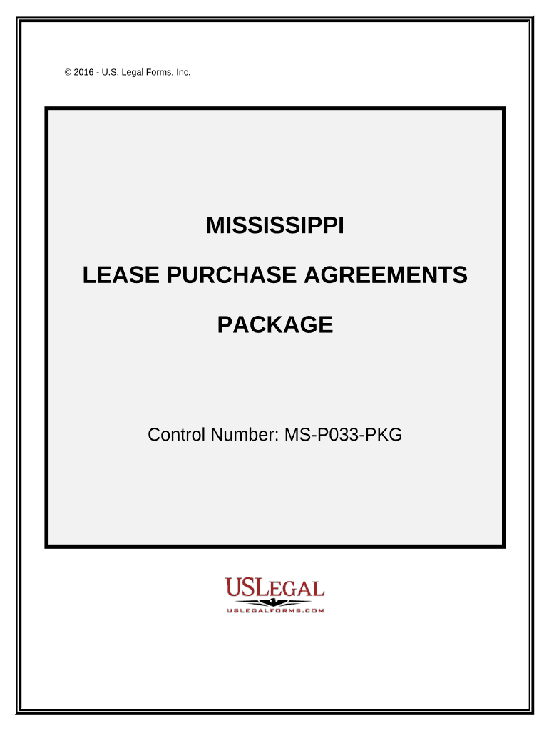Mississippi Lease Purchase Agreement  Form
